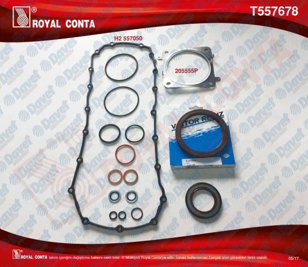 ROYAL T557678 Alt Takim Contasi Reinz Keceli P206-P207-P307-P308-Partner Ii-Berlingo Ii-C2-C3-C3 Ii-P1007-P405 Ym-Xsara Tu5jp4(1.6 16v)